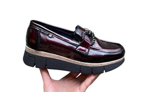 DORKING DAMES LOAFER LAKLEDER BORDEAUX