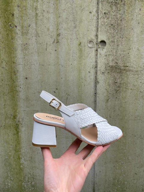 DONNA SOFT SANDAAL TRESSE WIT
