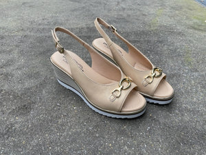 DONNASOFT SANDAAL SLEEHAK GESP CAMEL