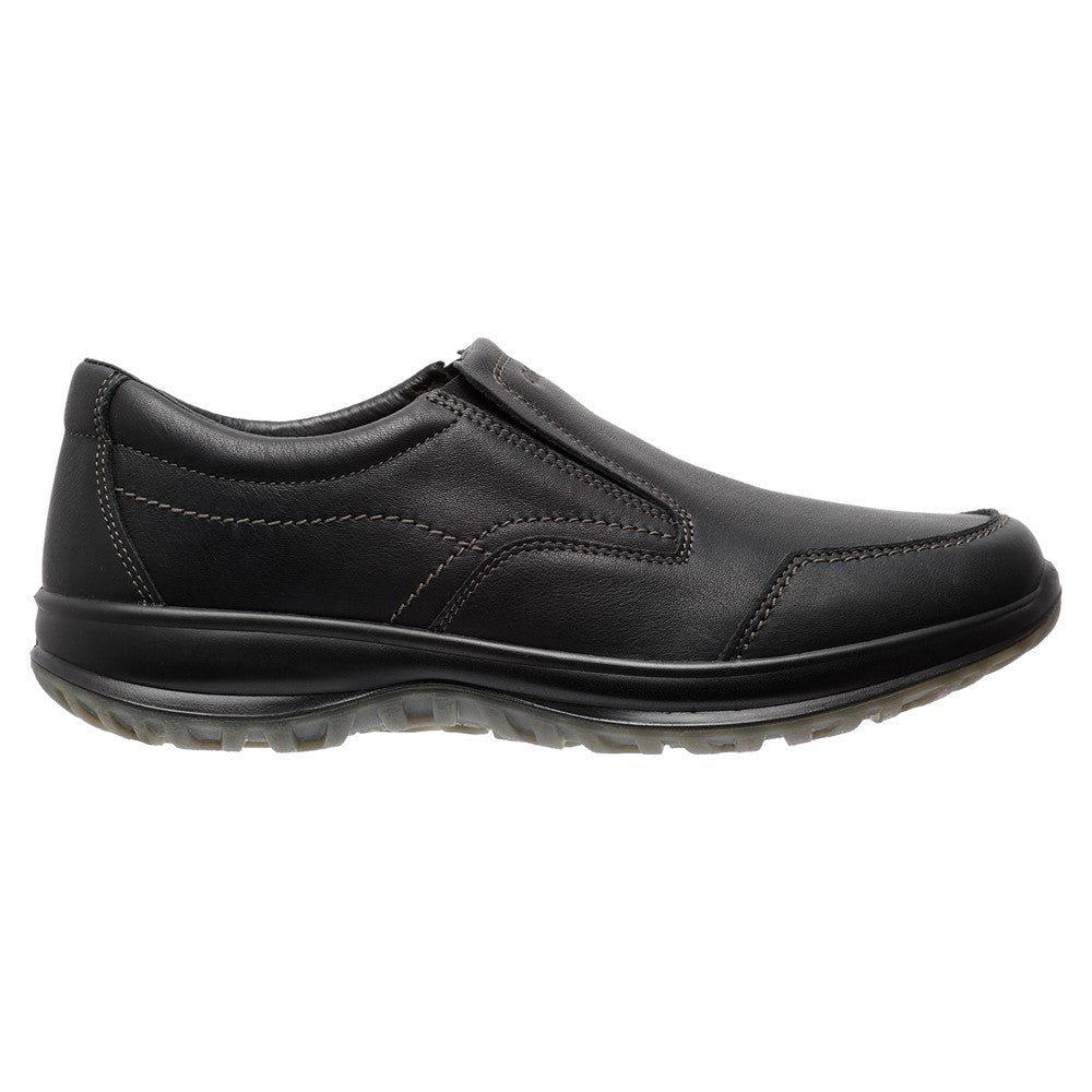 GRISPORT MOCASSIN ZWART MET UITNEEMBAAR VOETBED