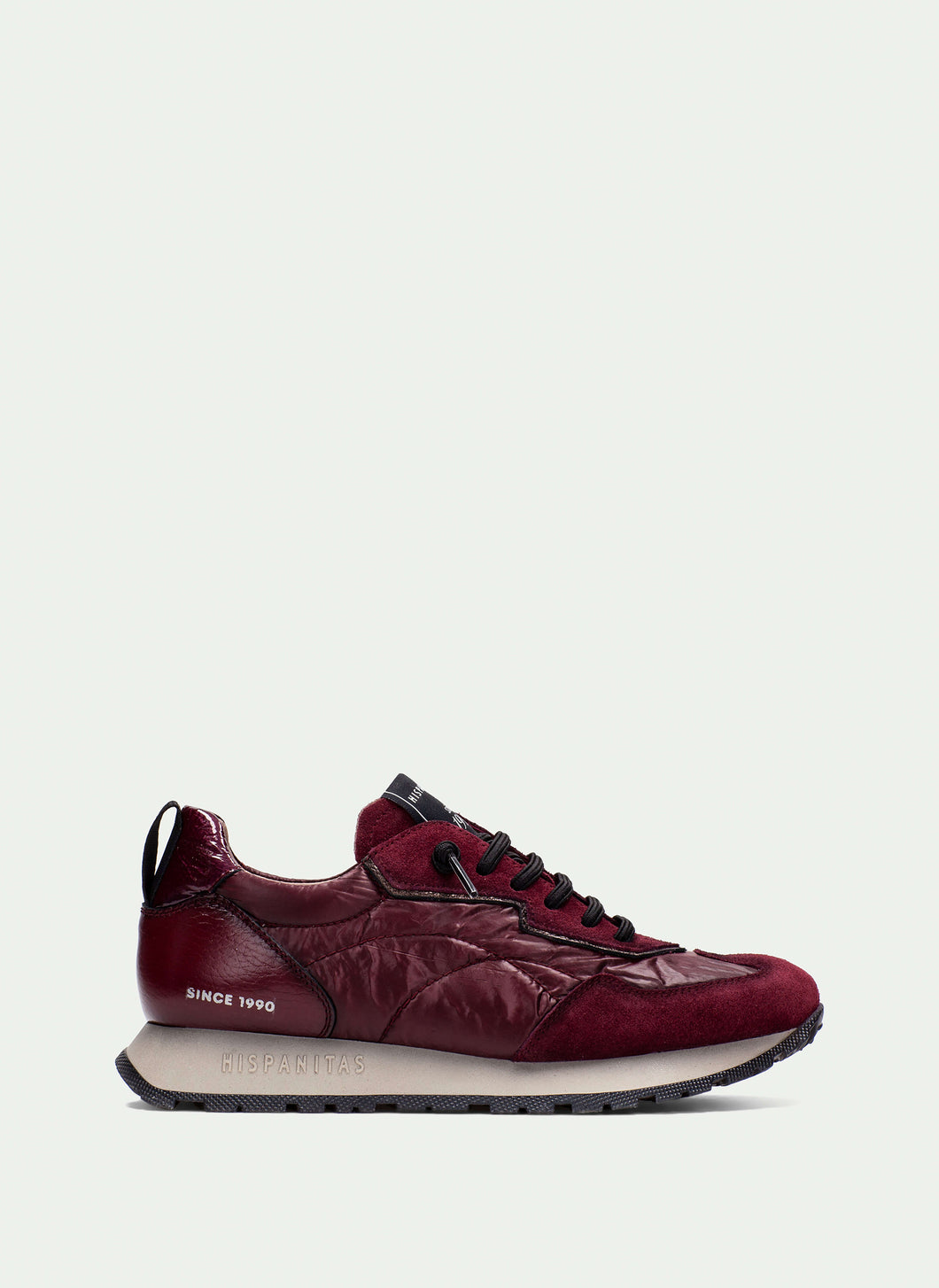 HISPANITAS SNEAKER BORDEAUX UITNEEMBAAR VOETBED