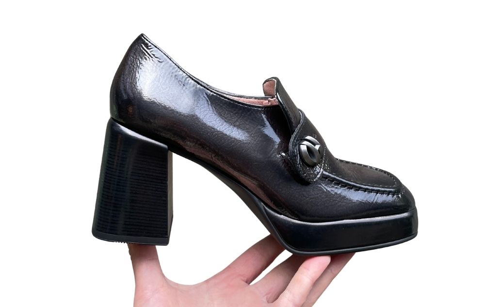 HISPANITAS MOCASSIN MET HAK ANTHRACITA