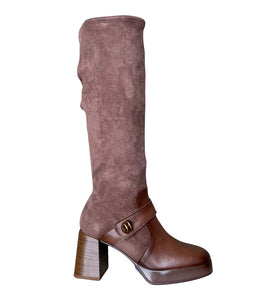 HISPANITAS LANGE LAARS STRETCH COGNAC