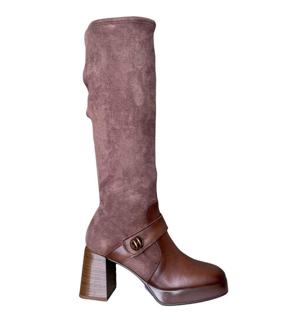 HISPANITAS LANGE LAARS STRETCH COGNAC