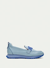 Afbeelding in Gallery-weergave laden, HISPANITAS MOCCASIN MET UITNEEMBAAR VOETBED BLAUW
