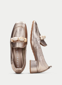 HISPANITAS LOAFER MET BLOKHAKJE BRONS