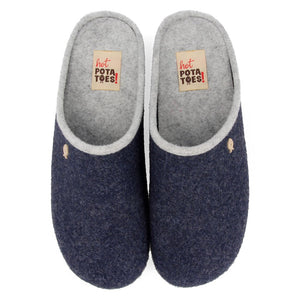 HOT POTATOES HEREN SLIPPERS BLAUW