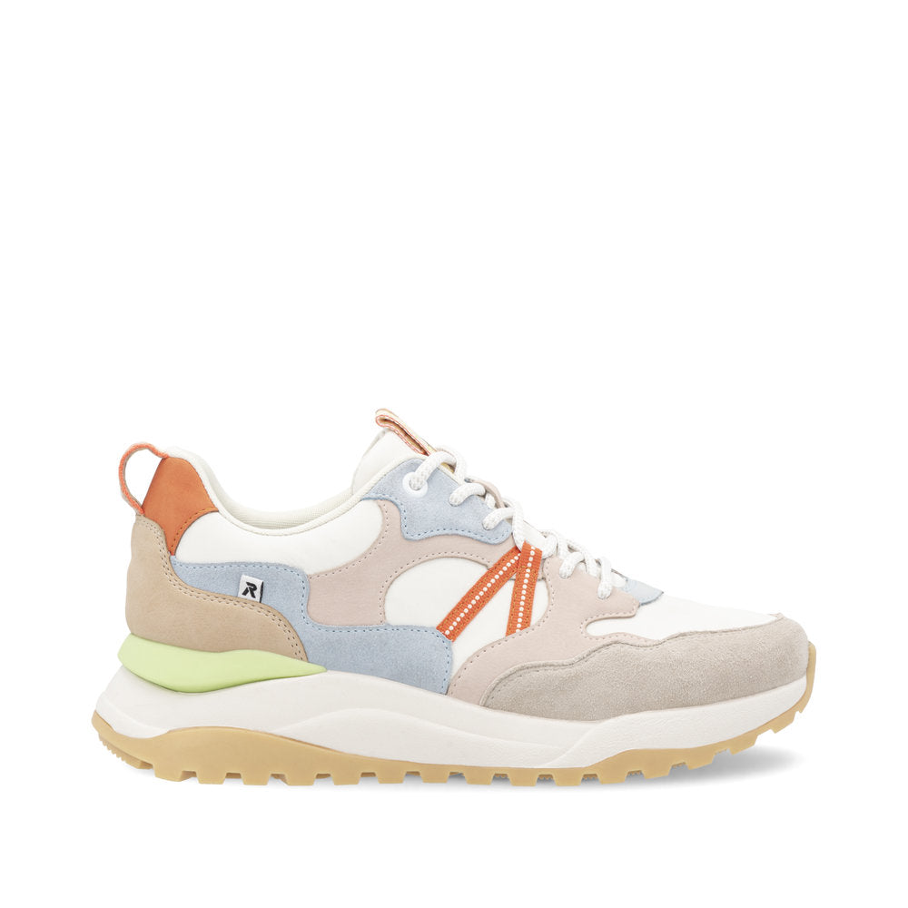 RIEKER SNEAKER MET UITNEEMBAAR VOETBED COMBI