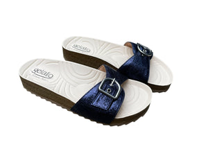 GELATTO WOODSTOCK SLIPPER VELCRO BLAUW